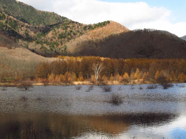 湖になった小田代ヶ原